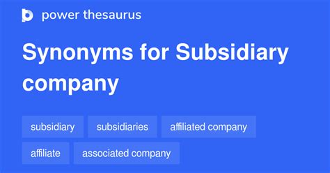 antonym of subsidiary|Subsidiary Meaning .